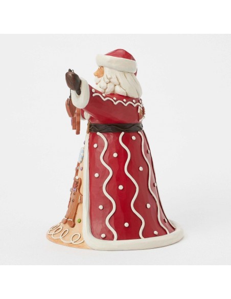 Babbo Natale con biscotti natalizi pan di zenzero 24 cm Jim Shore