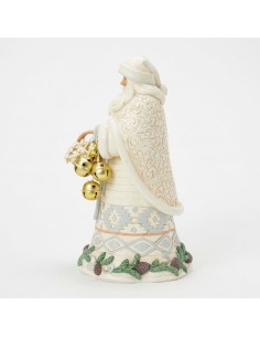 Babbo Natale con cestino e campanelle Jim Shore 2