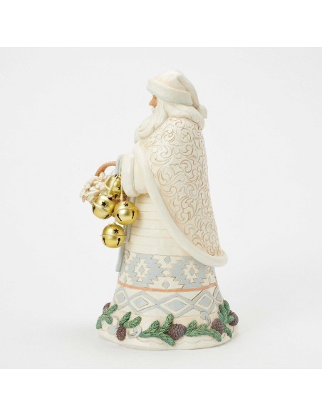 Babbo Natale con cestino e campanelle Jim Shore