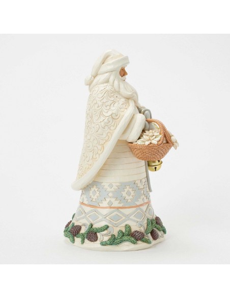 Babbo Natale con cestino e campanelle Jim Shore