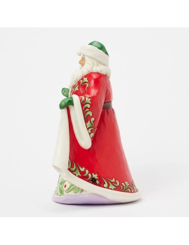 Babbo Natale con scena invernale Jim Shore