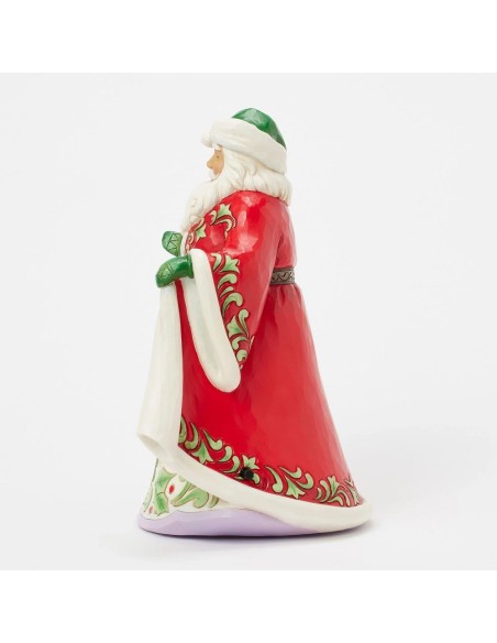 Babbo Natale con scena invernale Jim Shore