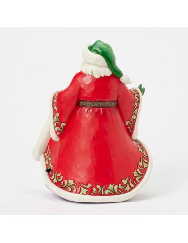 Babbo Natale con scena invernale Jim Shore