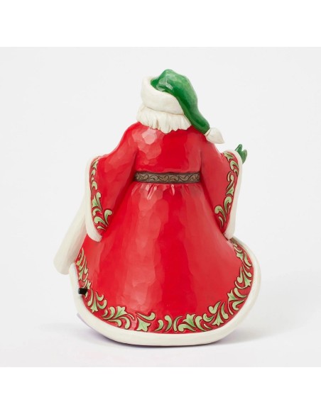 Babbo Natale con scena invernale Jim Shore