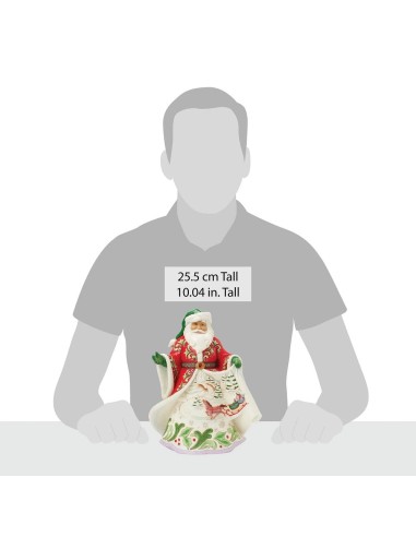 Babbo Natale con scena invernale Jim Shore
