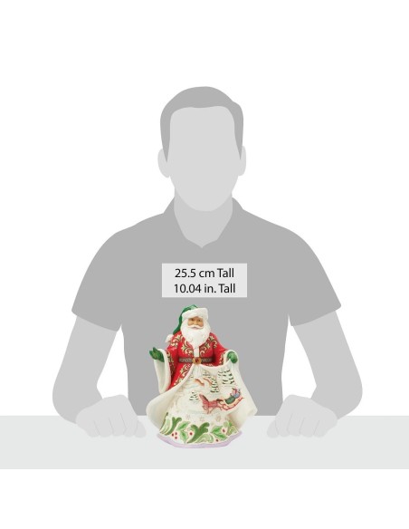Babbo Natale con scena invernale Jim Shore