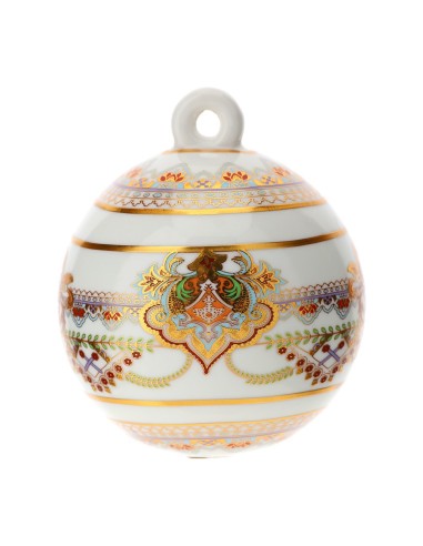 Sfera di Natale Thai in porcellana Hervit