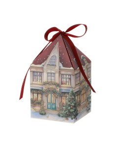 Set 6 scatoline natalizie Xmas Cottage rosso Hervit