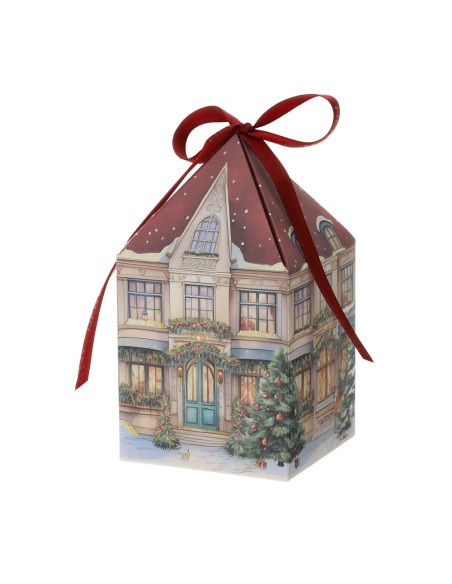 Set 6 scatoline natalizie Xmas Cottage rosso Hervit