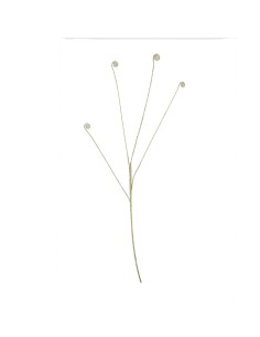 Ramo con riccioli d'oro glitterato Hervit