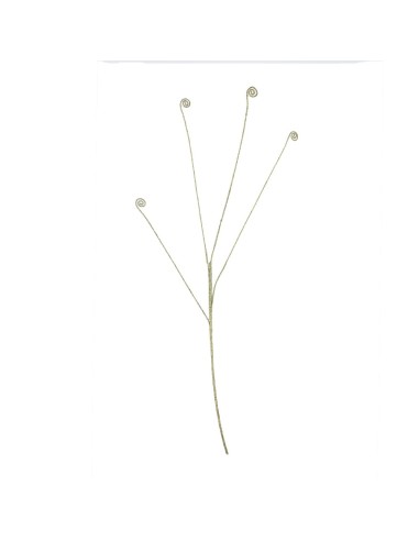 Ramo con riccioli d'oro glitterato Hervit