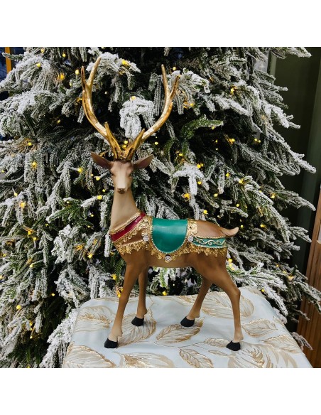 Renna natalizia con sella decorata Ilary Queen
