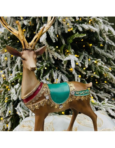 Renna natalizia con sella decorata Ilary Queen