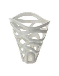 Vaso bianco traforato Leaf Hervit