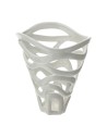 Vaso bianco traforato Leaf Hervit