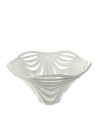 Centrotavola bianco traforato Leaf Hervit