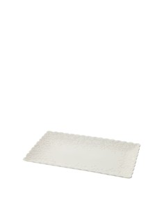 Vassoio rettangolare bianco traforato Romance Hervit 2