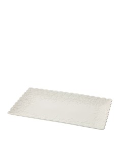 Vassoio rettangolare bianco traforato Romance Hervit