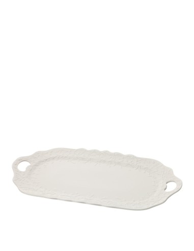 Vassoio ovale bianco Romance Hervit