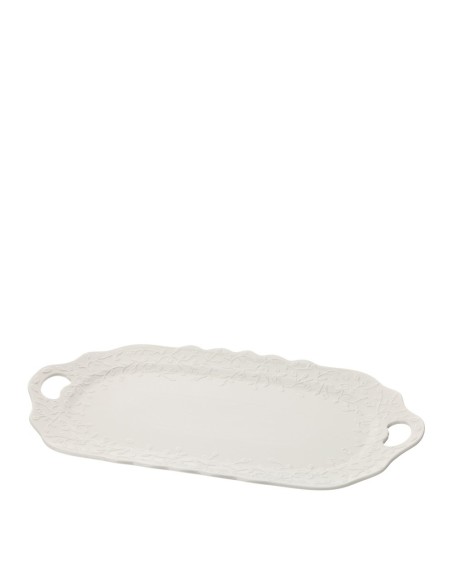 Vassoio ovale bianco Romance Hervit