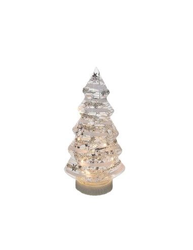 Albero natalizio bianco con luce led Tognana