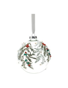 Sfera Natalizia con foglie Hervit