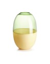 Scarlet Vaso IVV in Vetro Borosilicato Ambra e Verde H 30 cm