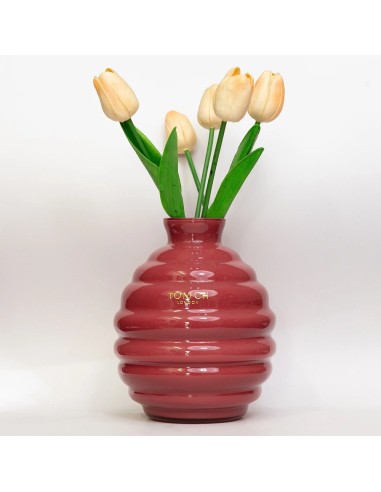 Vaso Venezia in vetro Bordeaux Tom Ch