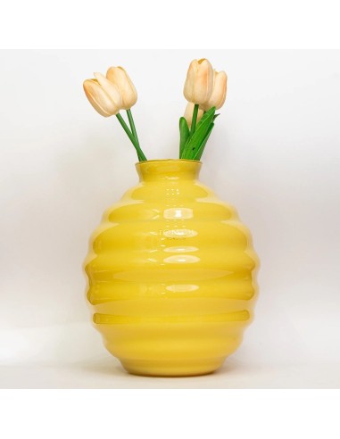 Vaso Venezia in vetro Giallo Tom Ch