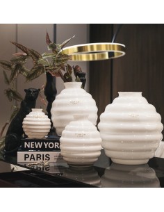 Vaso Venezia in vetro beige Tom Ch 2