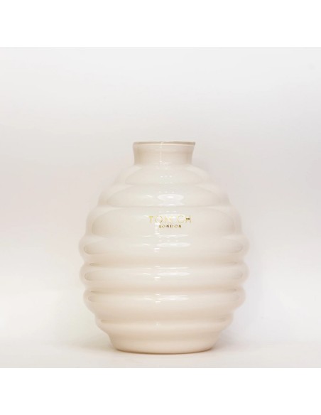 Vaso Venezia in vetro beige Tom Ch