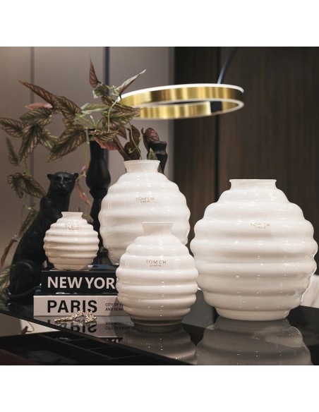 Vaso Venezia in vetro Giallo Tom Ch