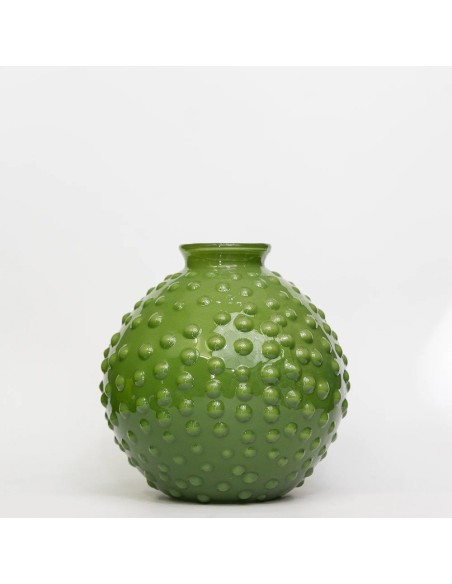 Vaso in vetro verde Clair Pois Tom Ch