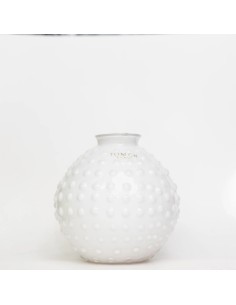 Vaso in vetro bianco Clair Pois Tom Ch