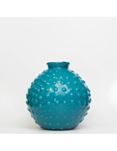 Vaso in vetro ottanio Clair Pois Tom Ch