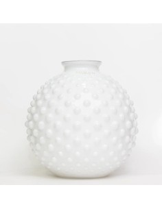 Vaso in vetro bianco Clair Pois Tom Ch