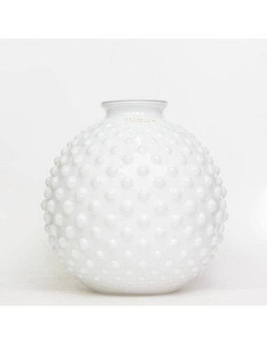 Vaso in vetro bianco Clair Pois Tom Ch