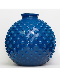 Vaso in vetro blu Clair Pois Tom Ch