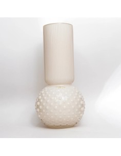 Vaso in vetro bianco Clair Pois Tom Ch