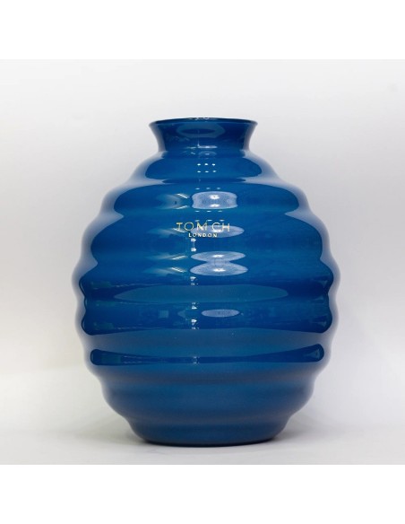 Vaso Venezia in vetro blu Tom Ch