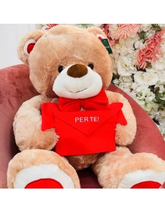 Peluche Orsetto con papillon e porta lettera d'Amore Silani
