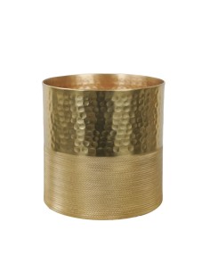 Vaso Decorativo Oro in Alluminio | Vaso Moderno con Finitura Martellata