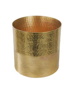 Vaso Decorativo Oro in Alluminio | Vaso Moderno con Finitura Martellata 2