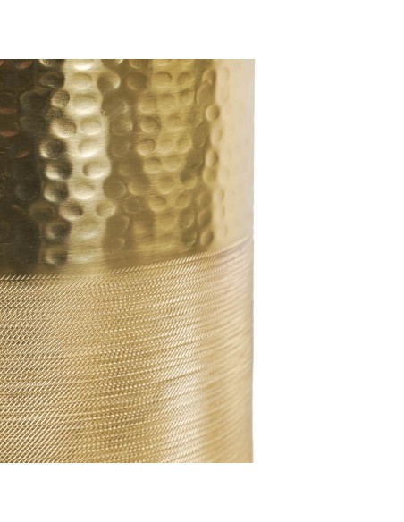 Vaso Decorativo Oro in Alluminio | Vaso Moderno con Finitura Martellata