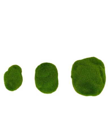 Pietre Decorative in Muschio e Fibre – Set da 12 per Casa, Giardino e DIY