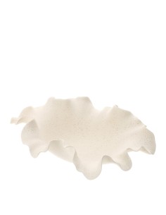 Piatto Ceramica Wave Avorio 35x25xH9 cm | Hervit Design Elegante per Tavola