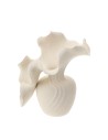 Vaso Ceramica Wave Avorio 16x20xH23 cm Hervit | Vaso Decorativo Moderno