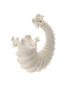 Vaso Cornucopia in Ceramica Hervit 37x18xH37 cm | Centrotavola Elegante