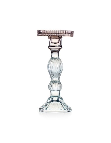 Candeliere in Vetro Celeste e Fango – Linea Atena 2026 | Decorazione Elegante