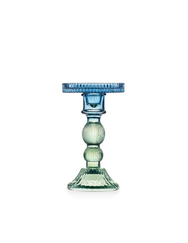 Candeliere in Vetro Blu e Verde – Linea Atena | Elegante Decorazione Casa
